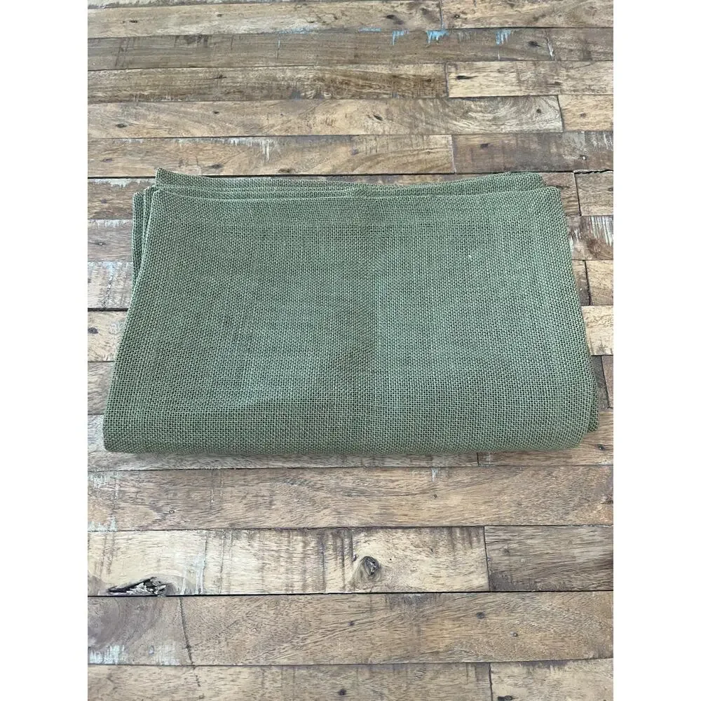 Olive Green Textured Burlap Jute Placemats Set of 4 20